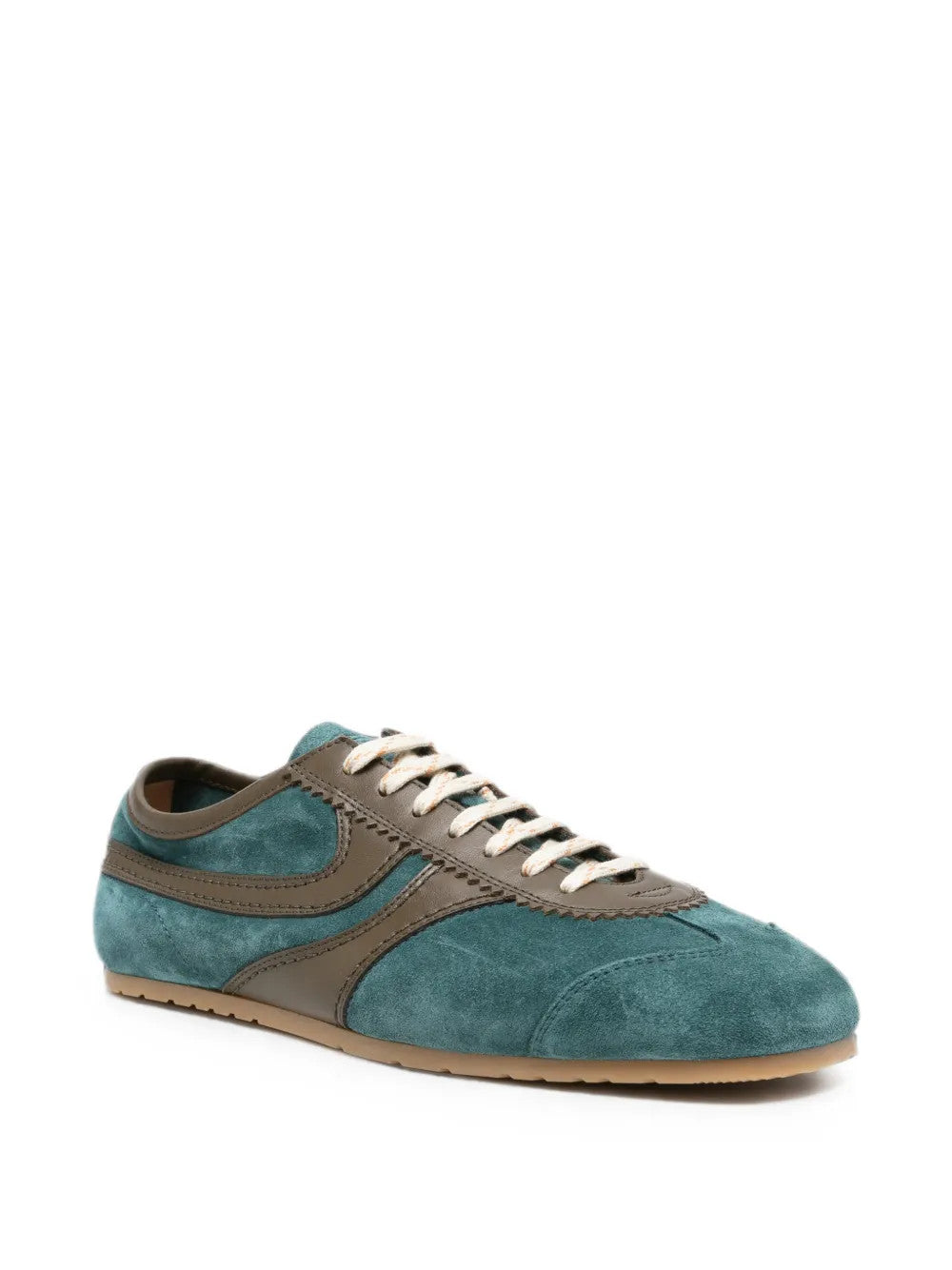 Green shoes, front view
