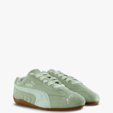 Green shoes, front view