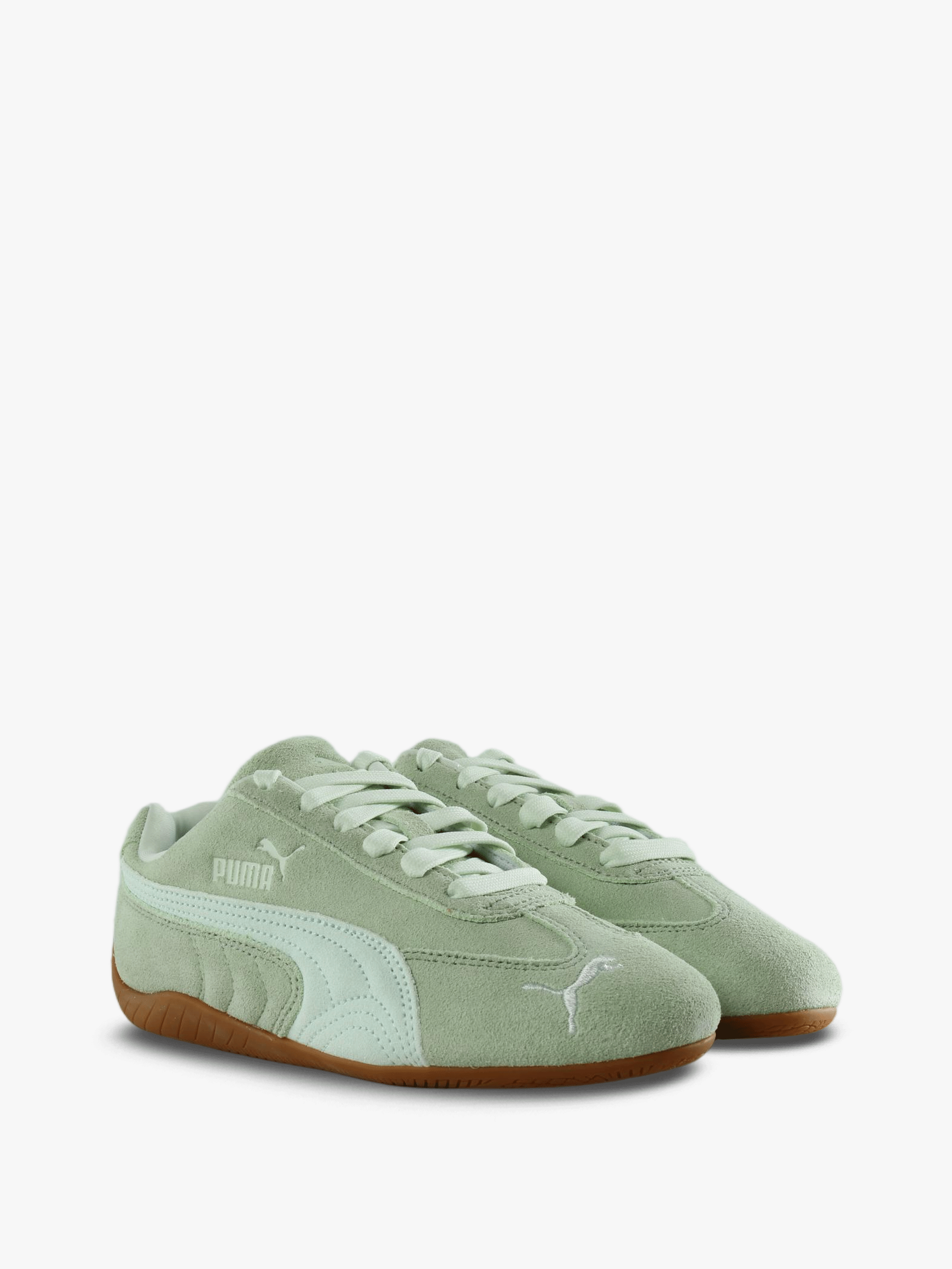 Green shoes, front view