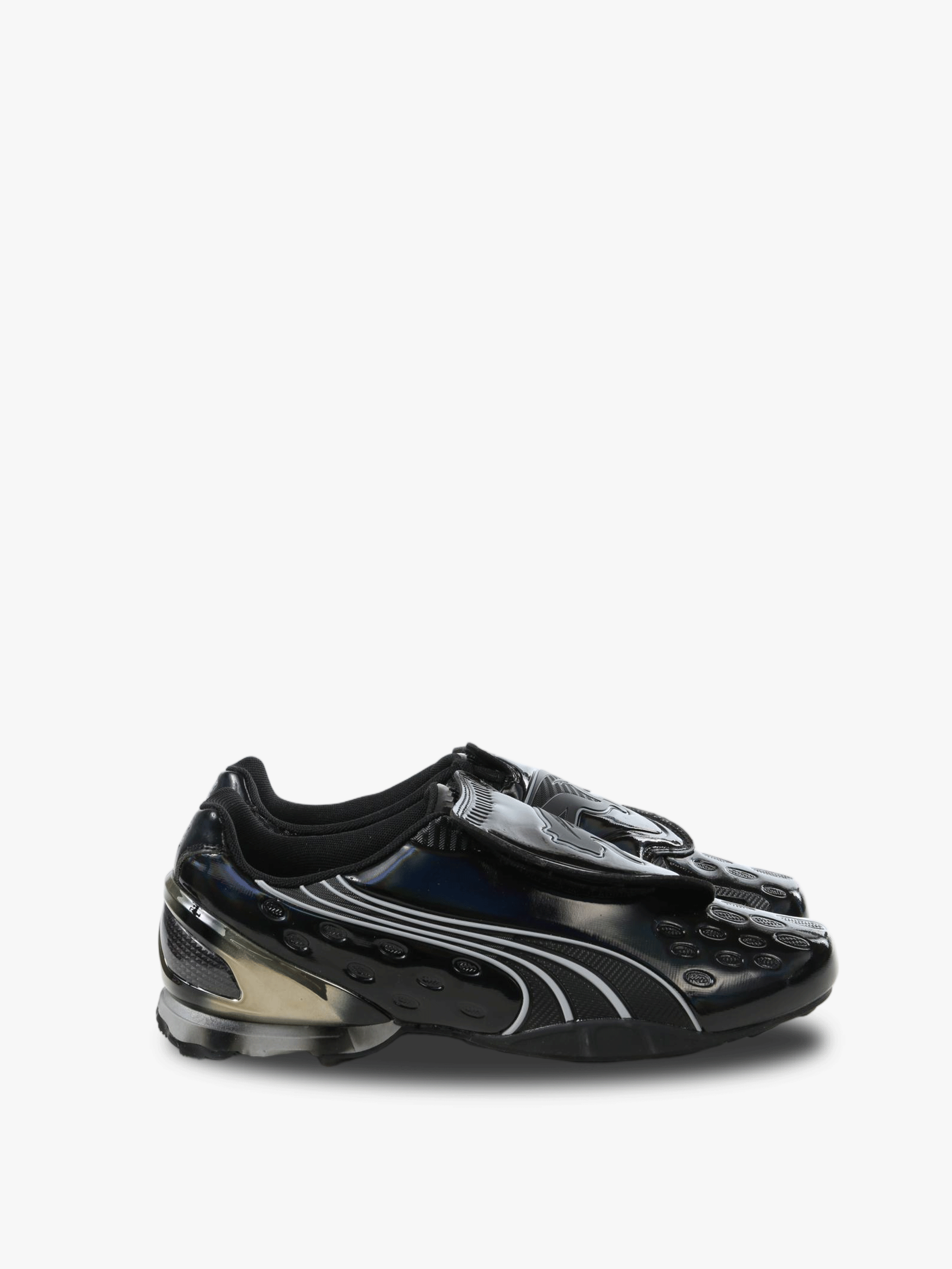 Black sneakers, side view