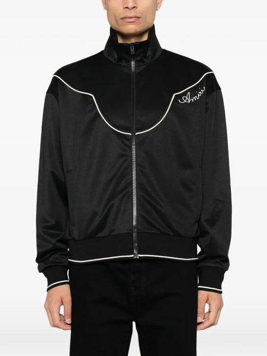 Black jacket worn by a person, showing the jacket fit