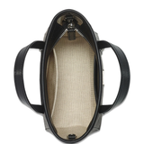 Close up of black top,showing texture of the  fabric