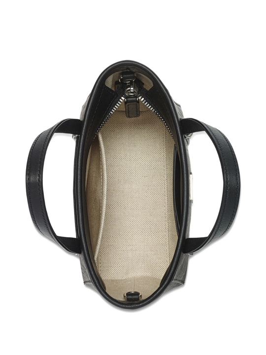 Close up of black top,showing texture of the  fabric