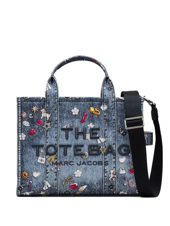 Blue bags, front view