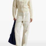 POLO RALPH LAUREN - Women Long Sleeve Mock Neck Sweater Pullover