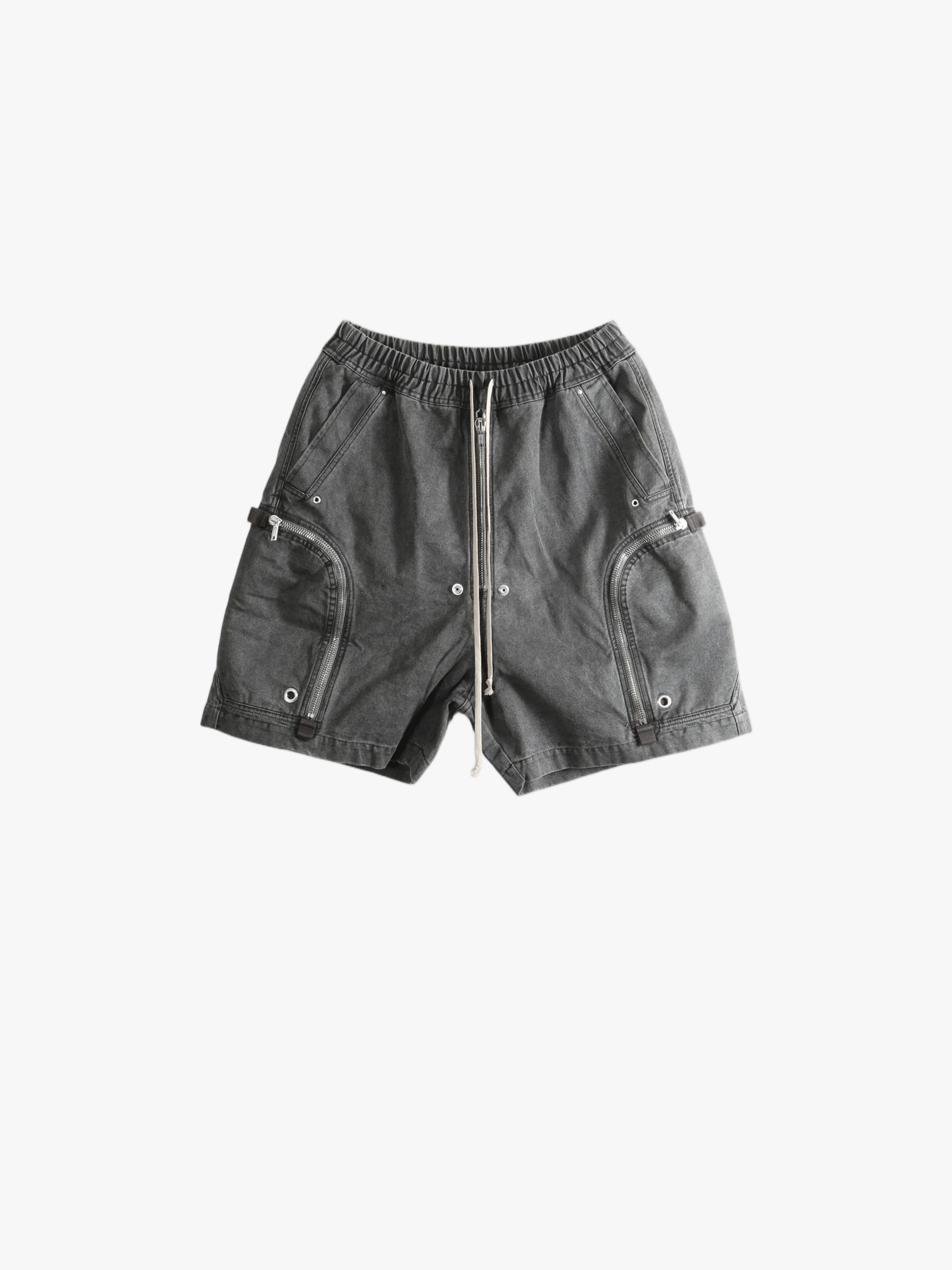 Grey shorts, front view