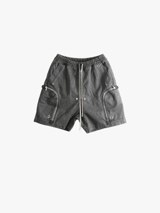 Grey shorts, front view