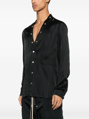 RICK OWENS - Men Charmeuse Larry Fogpocket Shirt