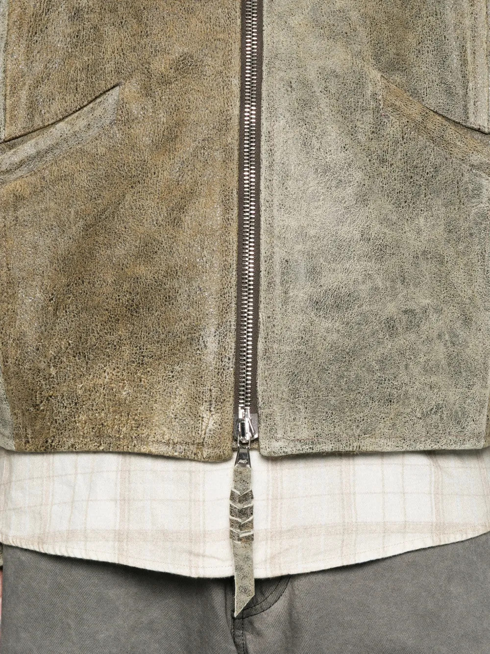 Green jacket, front view