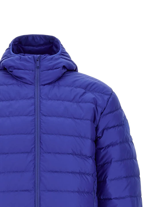 Blue hoodie, front view