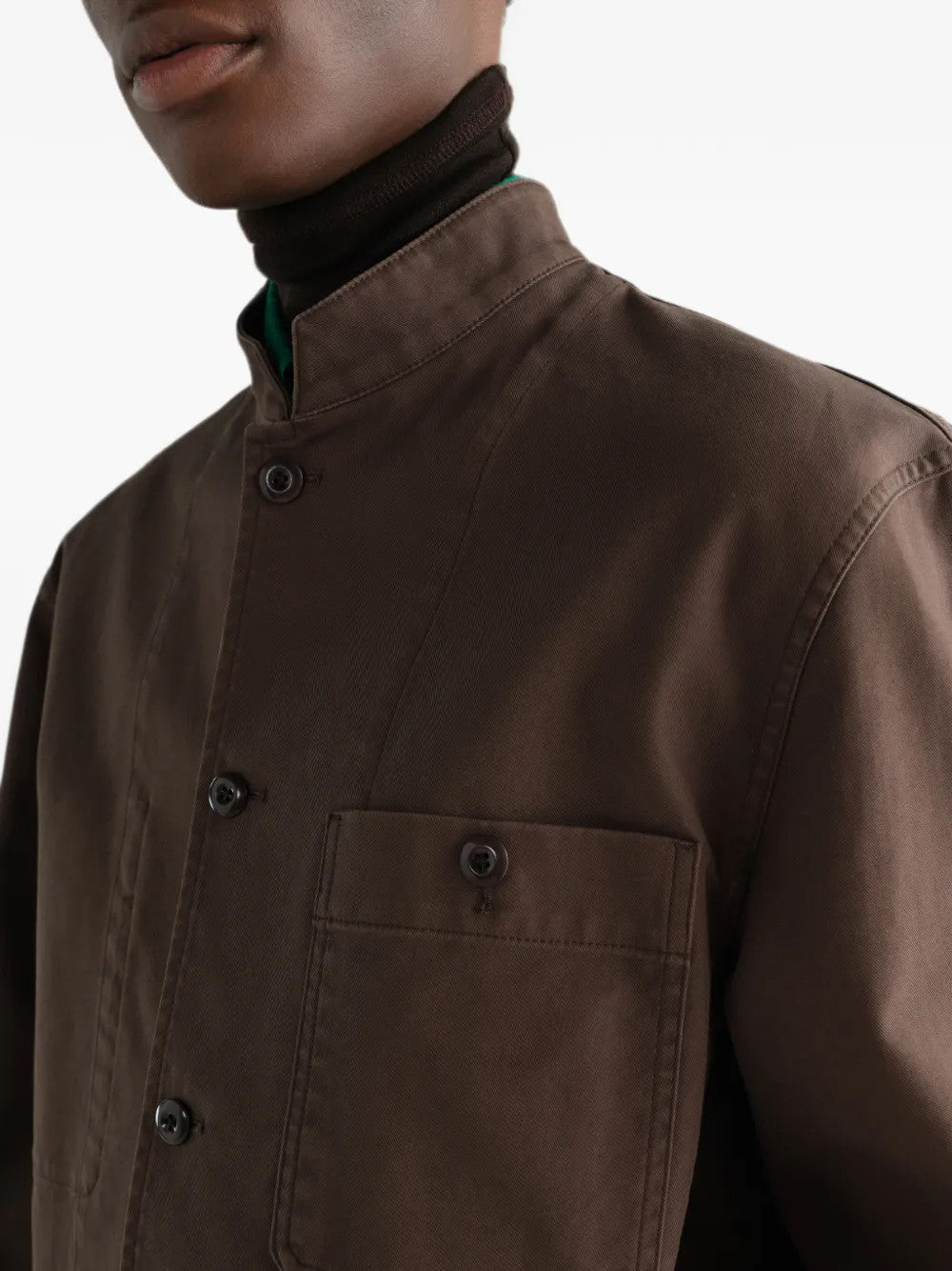 Brown jacket, front view