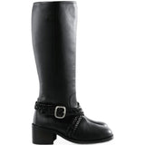 Black boots, front view