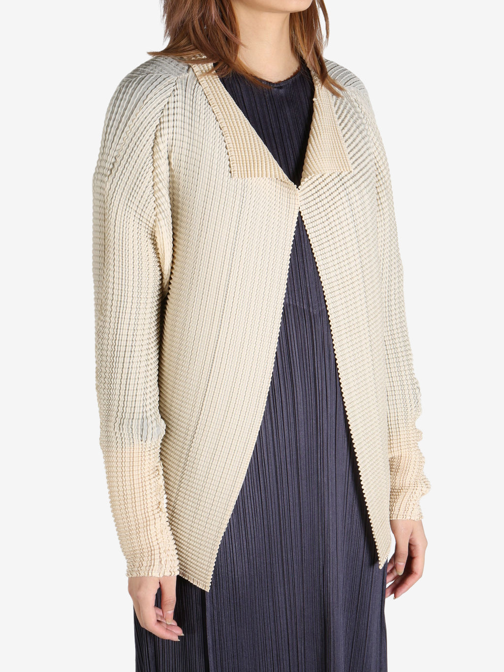 ISSEY MIYAKE - Women Wooly Pleats-56 Shirt