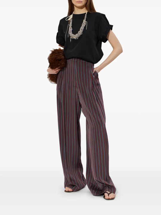 Grey pants, full body view