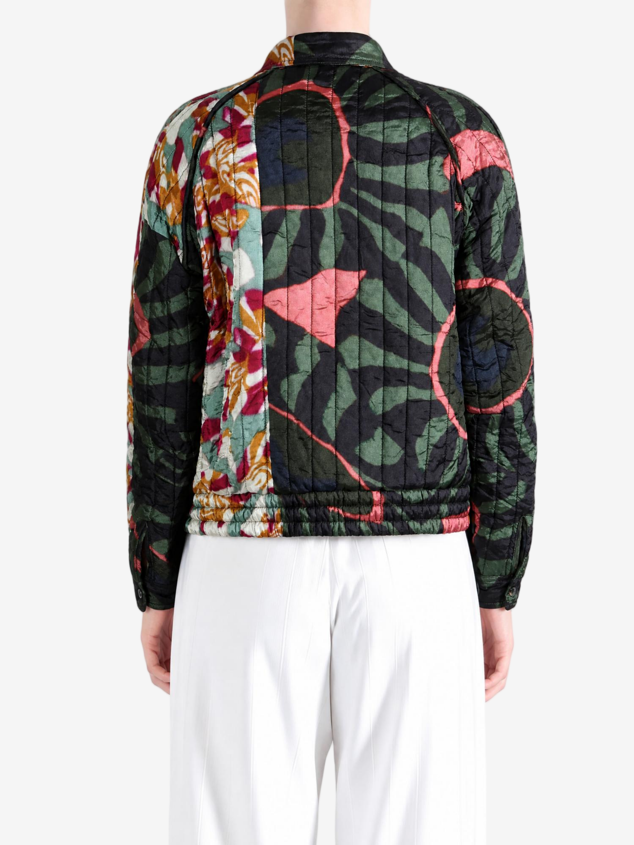 Green jacket, full body view