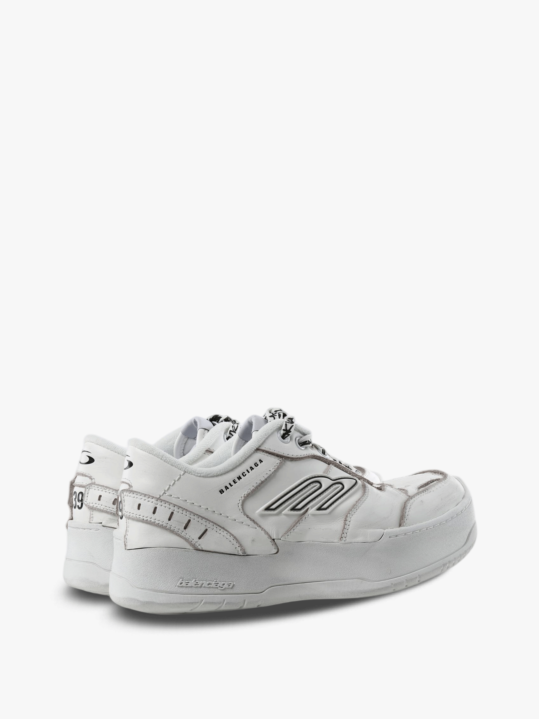 White shoes, side view