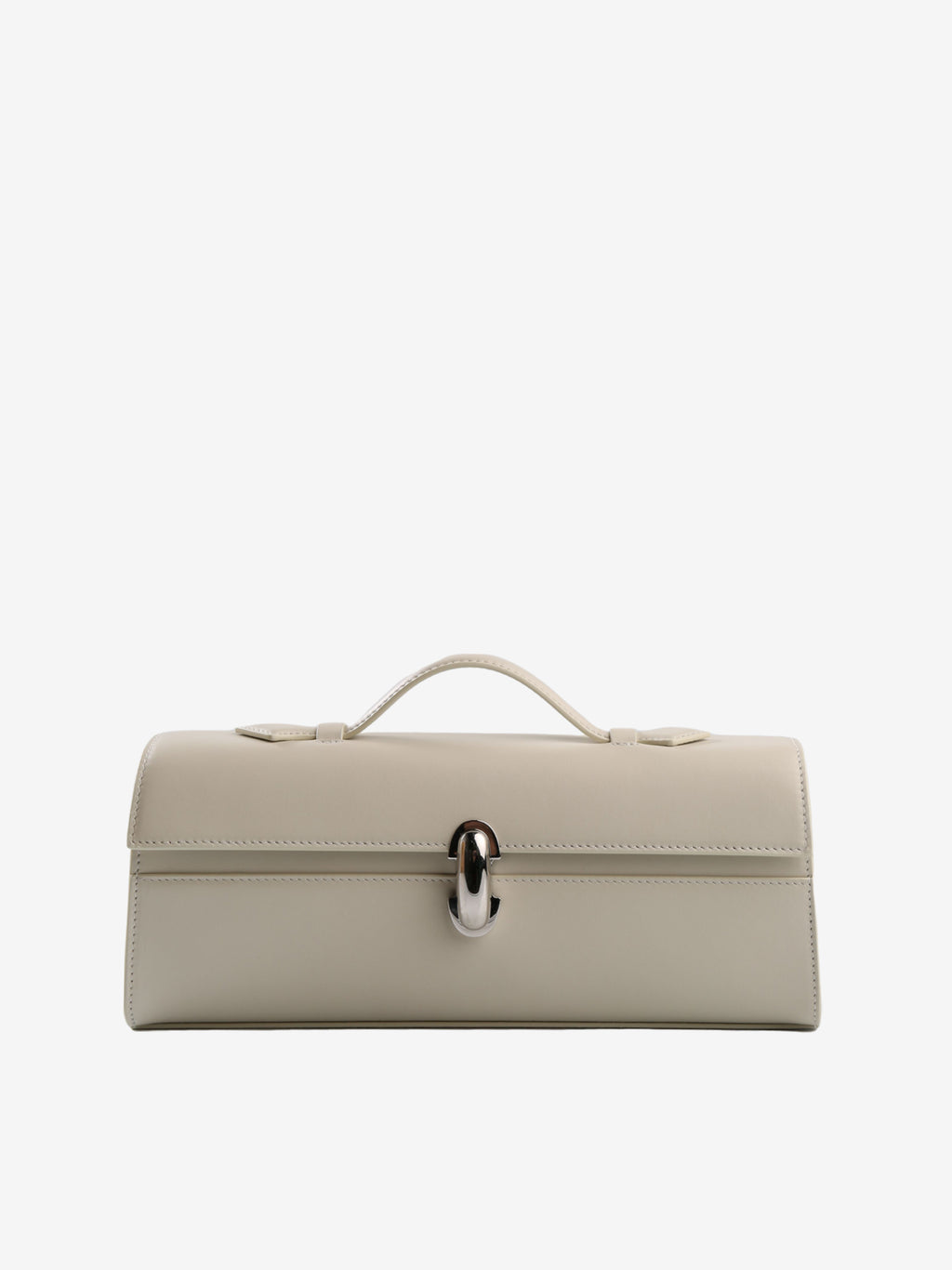 Beige handbag, front view