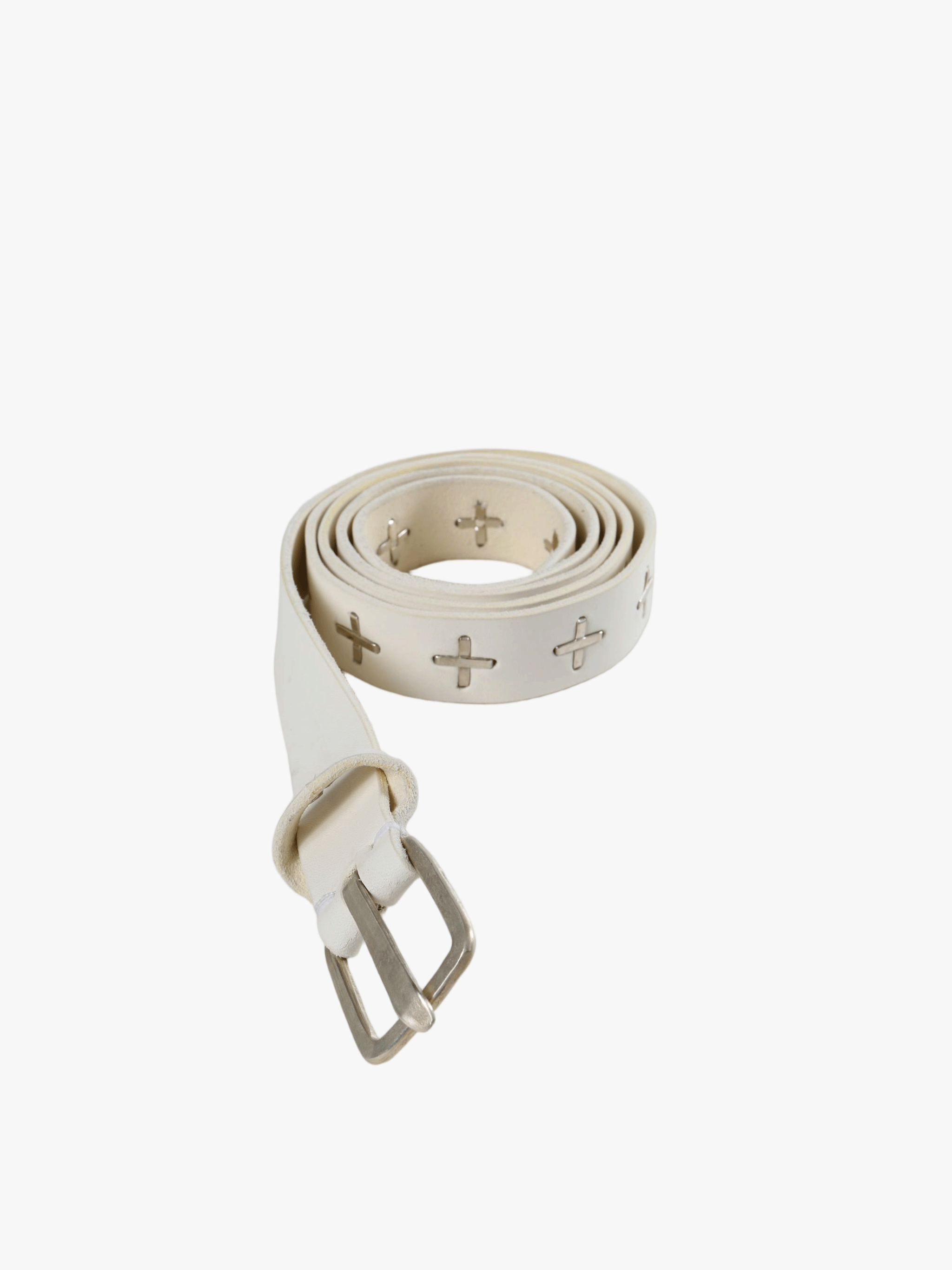 White belt, front view