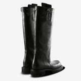 Black boot,back view