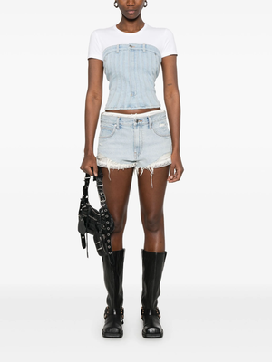 ALEXANDER WANG - Women Pre-Styled Cutoff Short W/ Silk Boxer