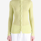 Yellow shirt worn by a person, showing the shirt fit