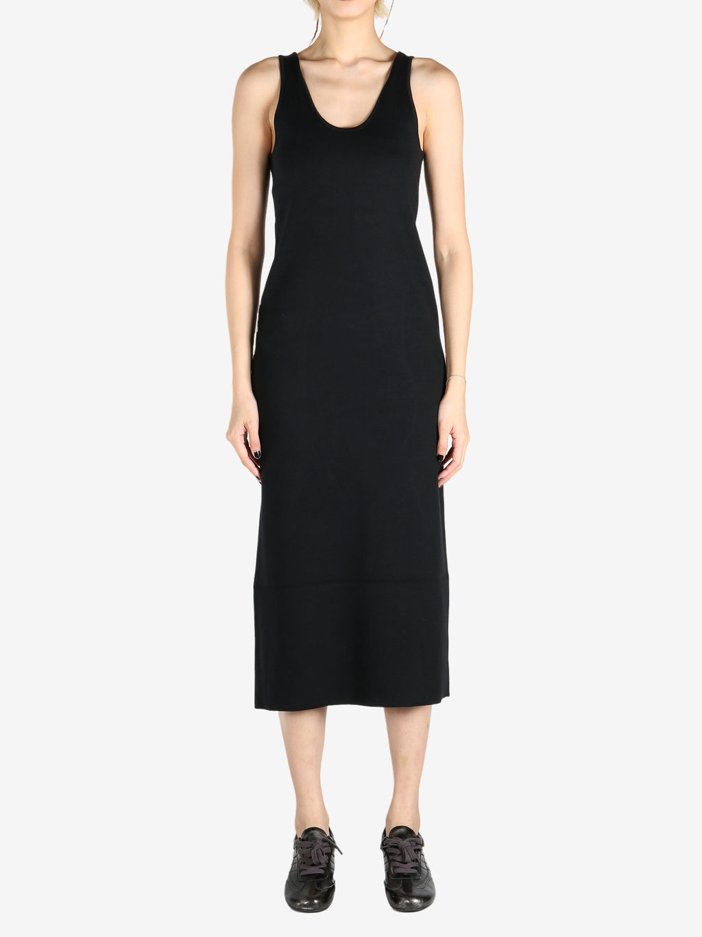 AURALEE - Women Cotton Silk Stretch Double Face Knit Dress