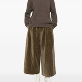 Brown pants, full body view