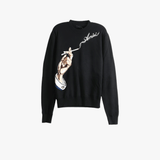 Black knitwear, front view