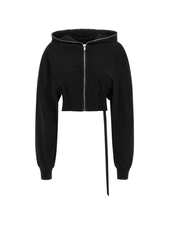 Black hoodie, front view