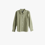 Green shirts, front view