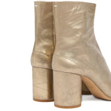 Yellow boots, back view