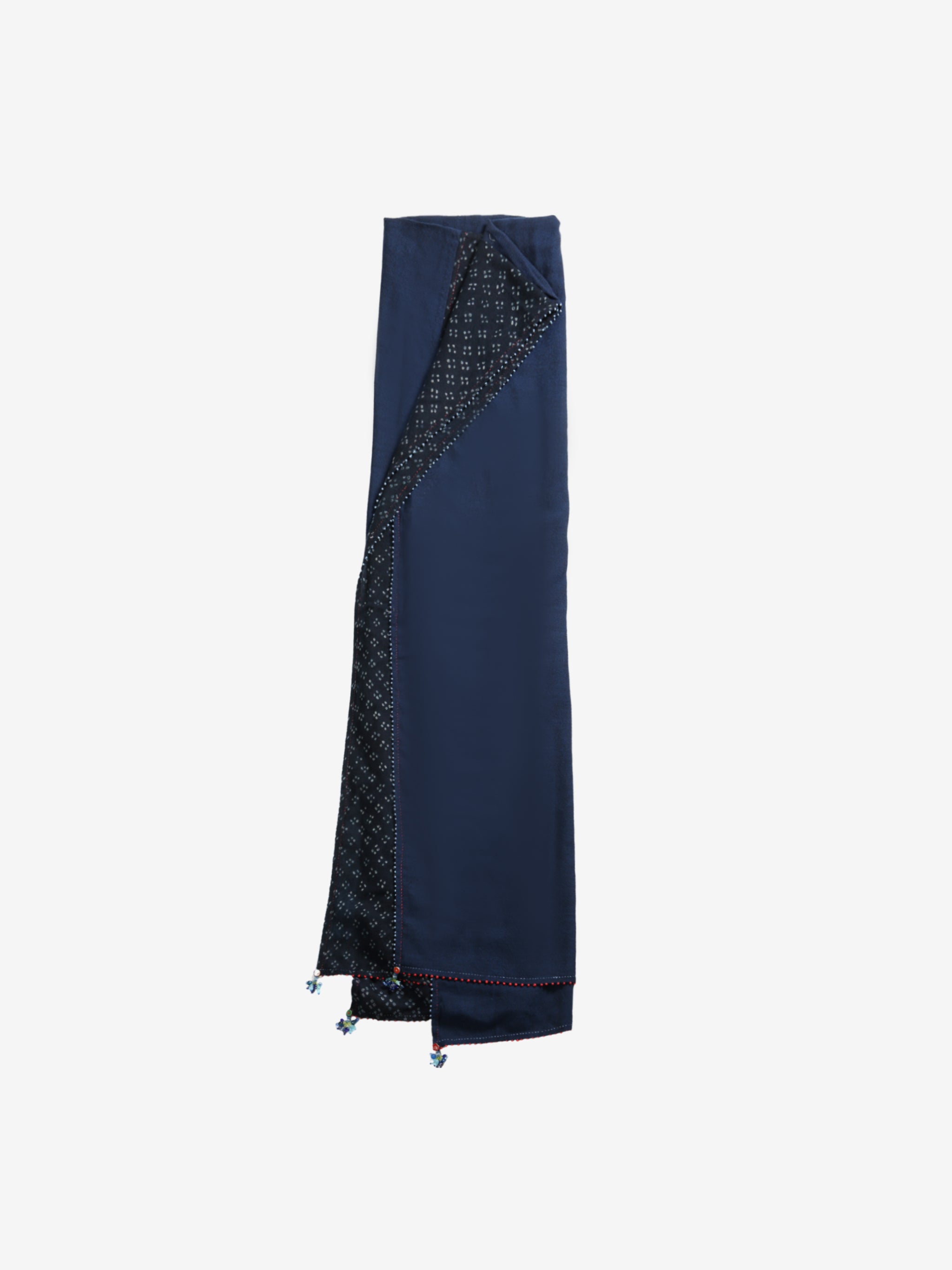 Navy scarf, front view