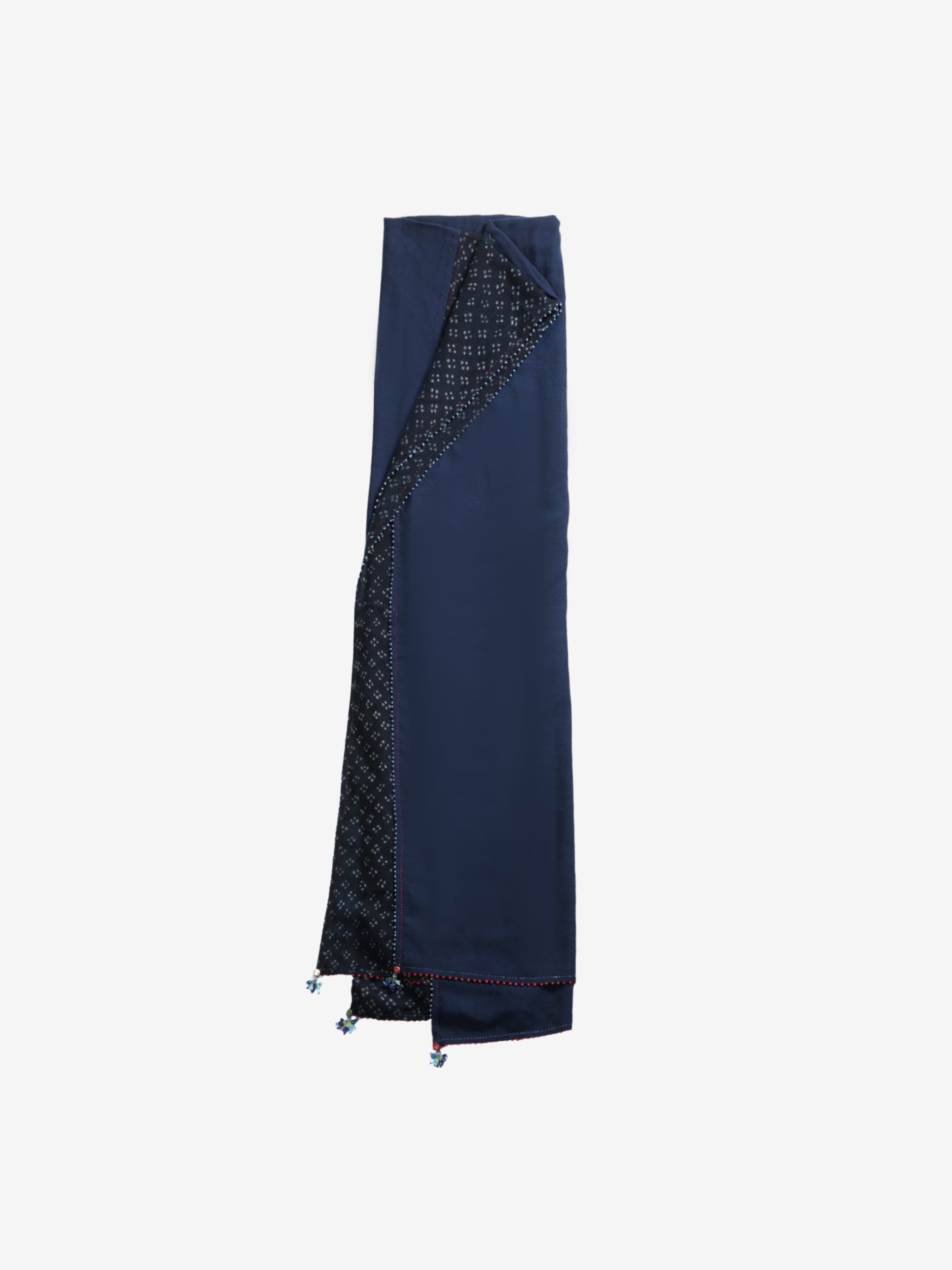 Navy scarf, front view