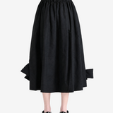 Black skirt, full body view