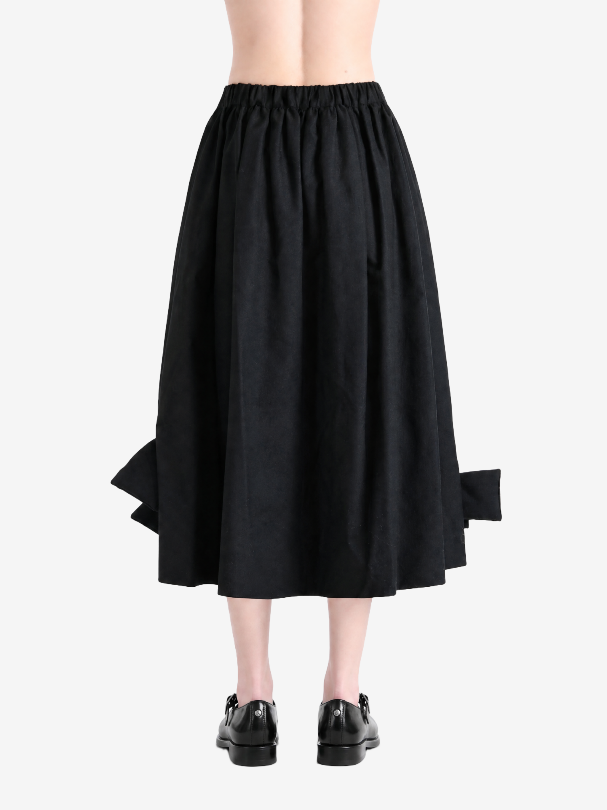 Black skirt, full body view