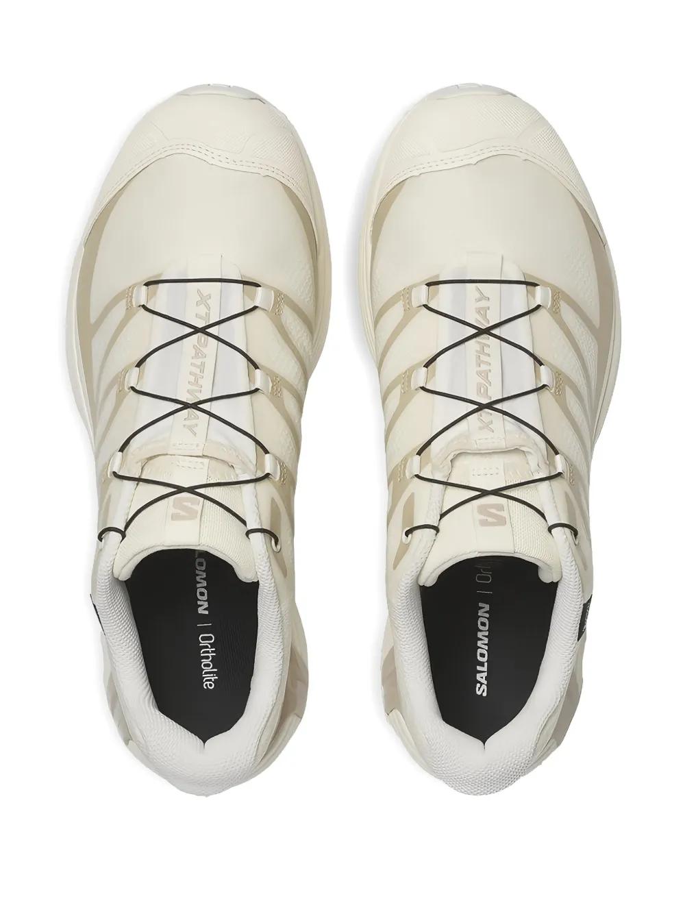 White sneakers, top view