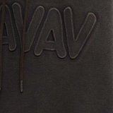Close up of Grey hoodie, showing texture of the cotton fabric