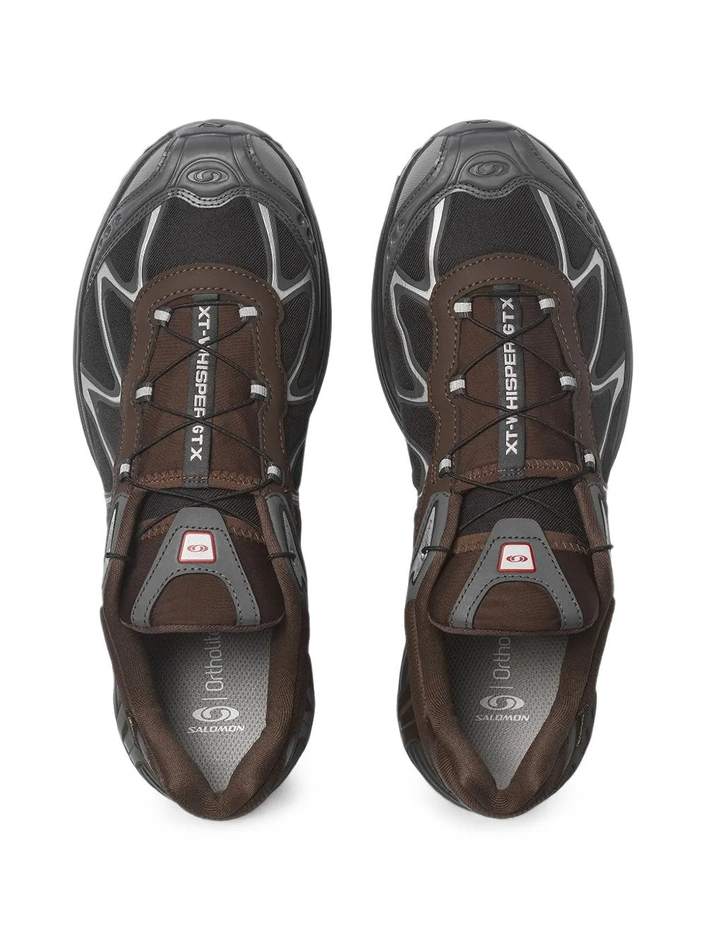 Brown shoes, front view