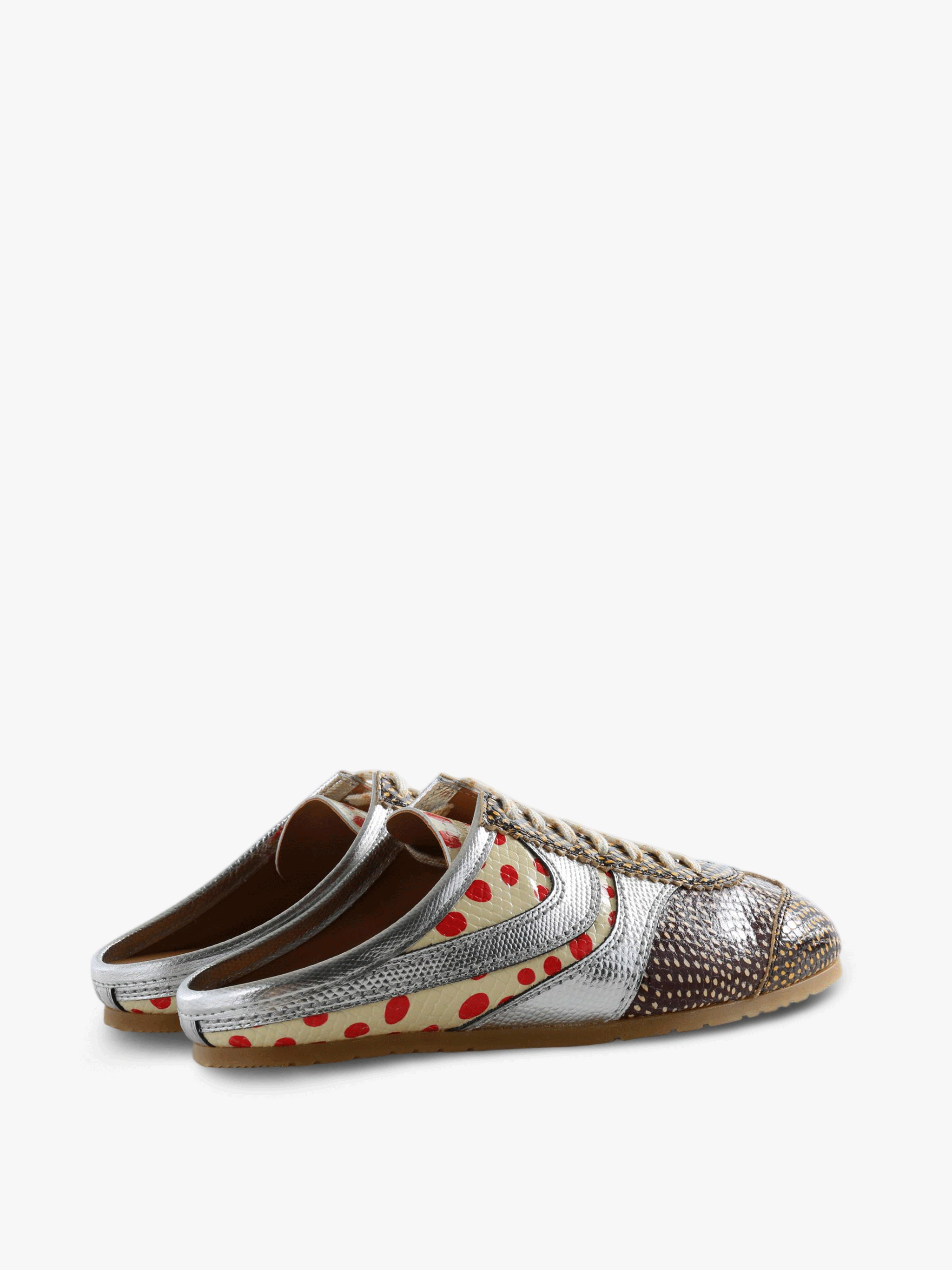 Brown shoes, side view