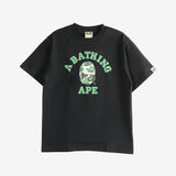 Black t-shirt,front view.