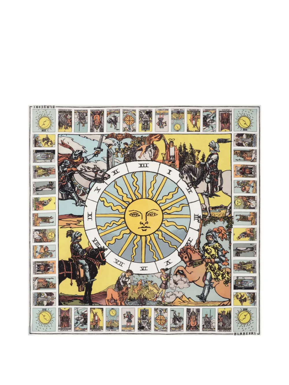 Blue scarf, front view