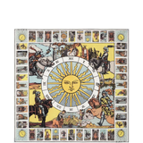 Blue scarf, front view