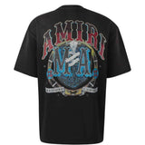 Black t-shirt, back view