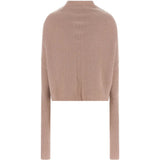 Tan top, back view