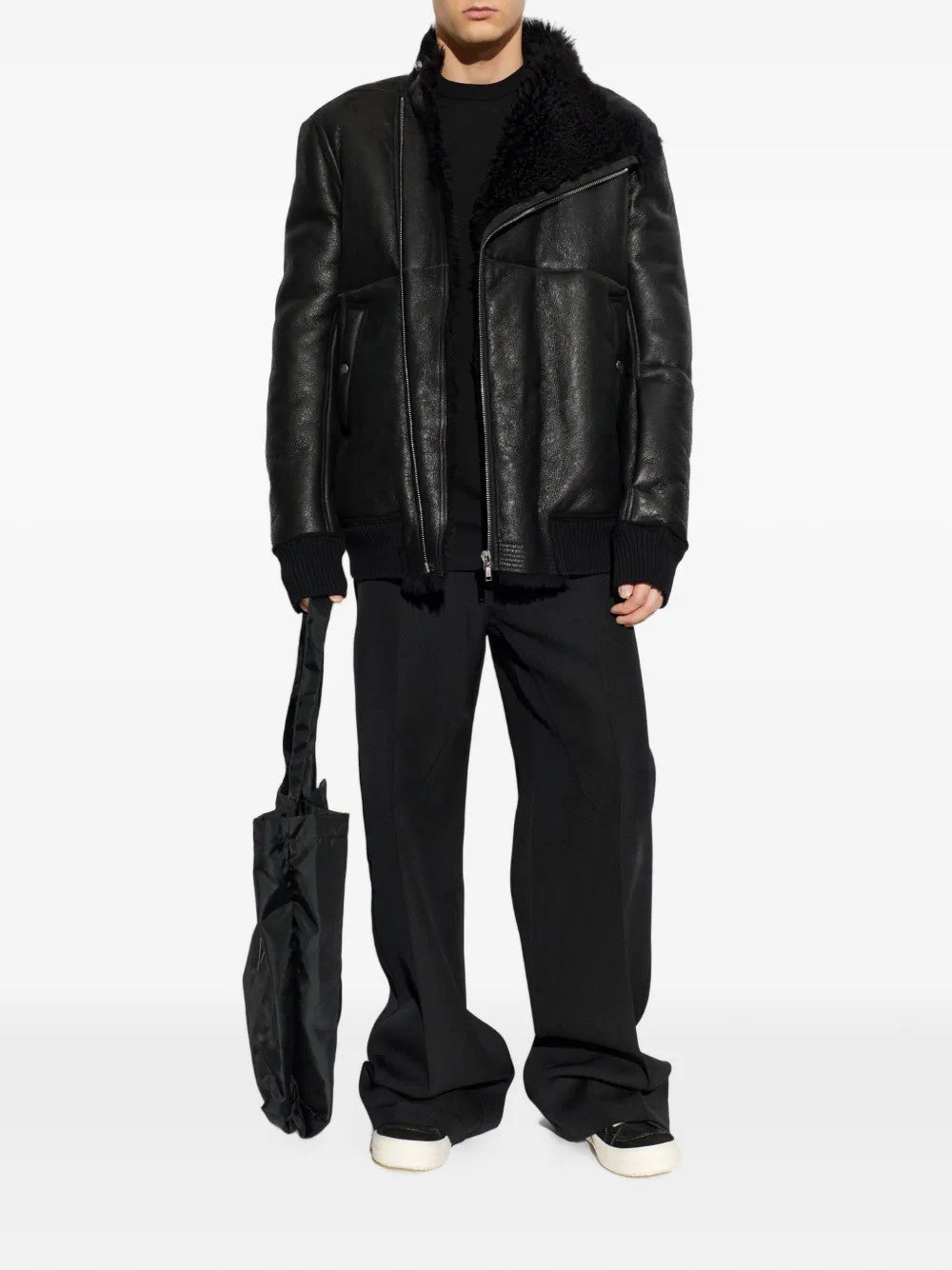 Black jacket, full body view