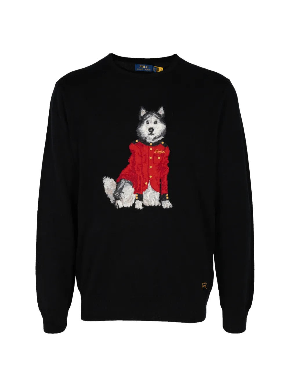 Black knitwear, front view