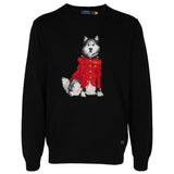 Black knitwear, front view