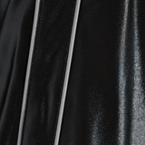 Close up of black pants,showing texture of the cotton fabric.