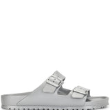 Grey sandals, side view