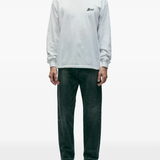 Blue pants, full body view